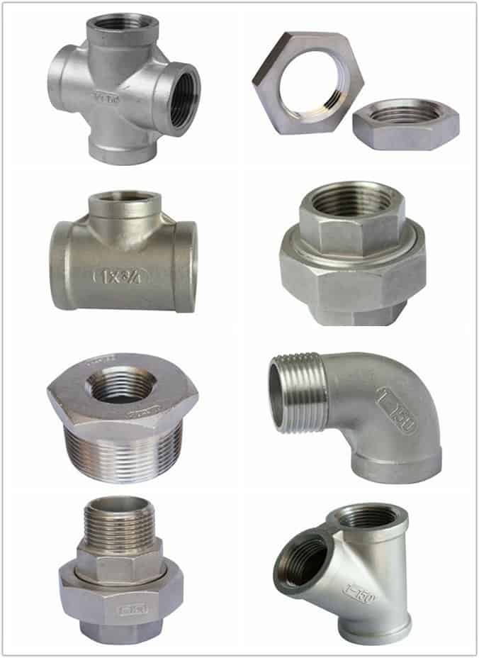 ISO4144 Standard stainless steel pipe fittings Double Well